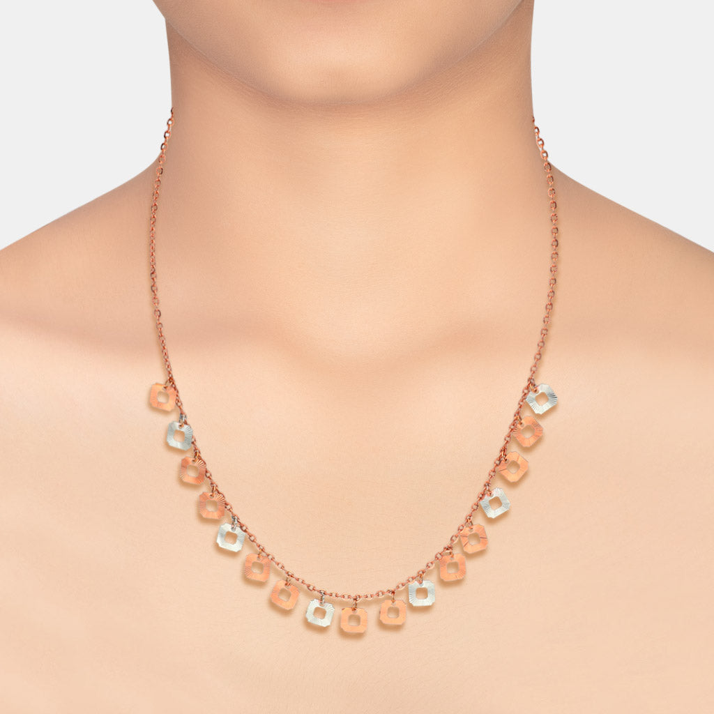 18k Plain Gold Necklace JGS-2211-07692