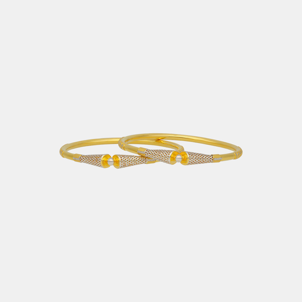 22k Plain Gold Bangles JGS-2211-07694