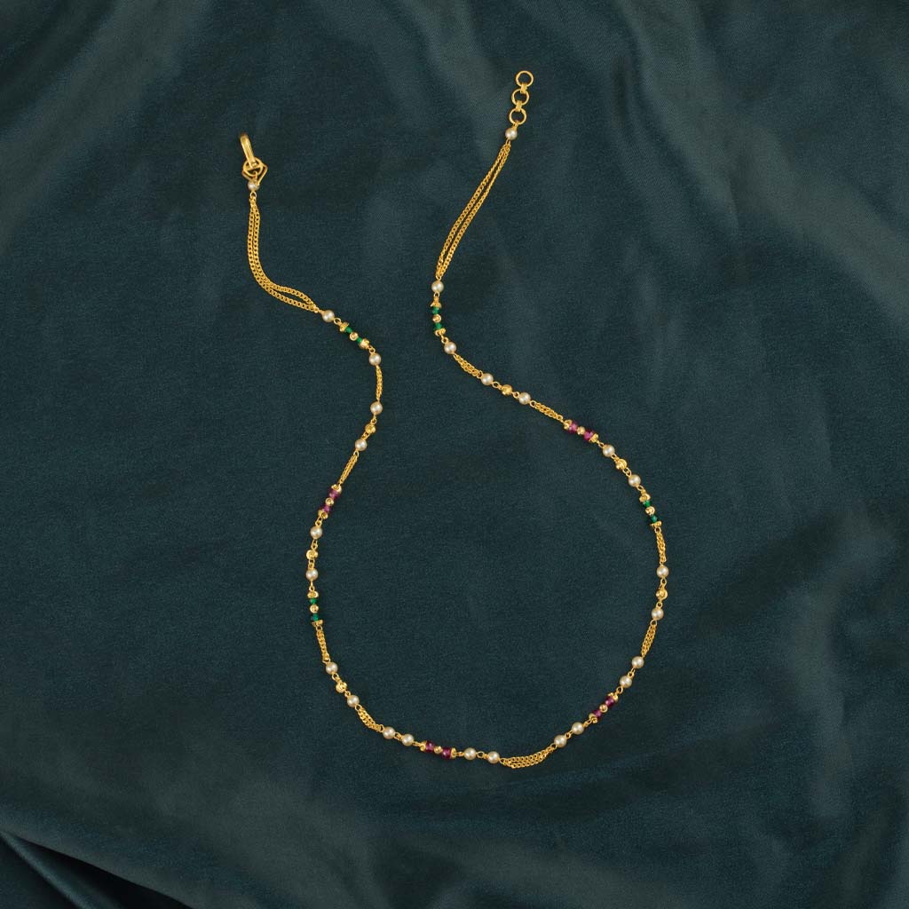 22k Pearl Necklace JGS-2211-07695