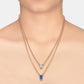 18k Gemstone Necklace Set JGS-2212-07880