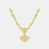 22k Plain Gold Necklace JGS-2301-00043