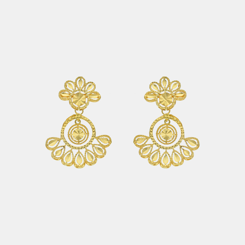 22k Plain Gold Necklace Set JGS-2301-00045