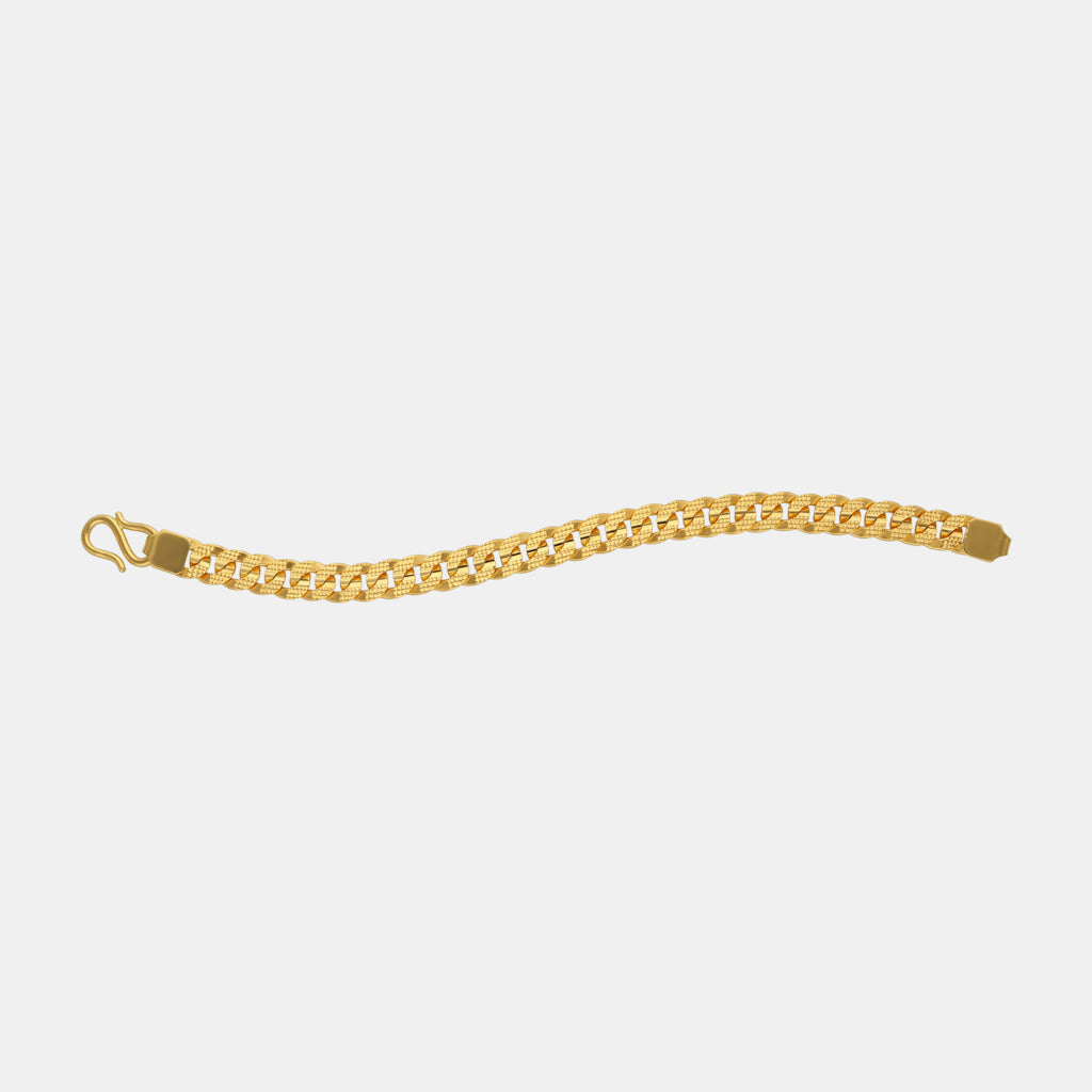 22k Plain Gold Bracelet JGS-2301-00145