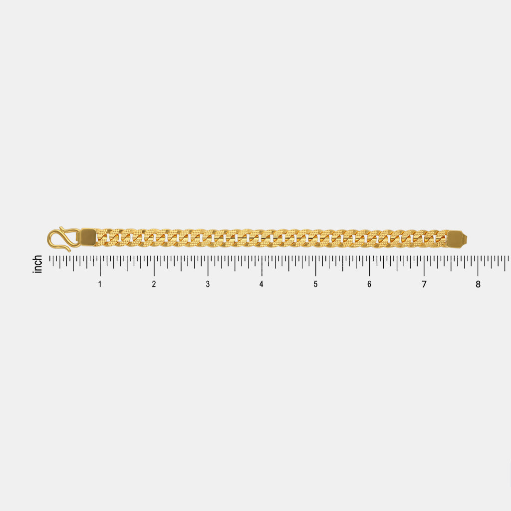 22k Plain Gold Bracelet JGS-2301-00145