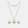 18k Real Diamond Necklace Set JGS-2303-08102