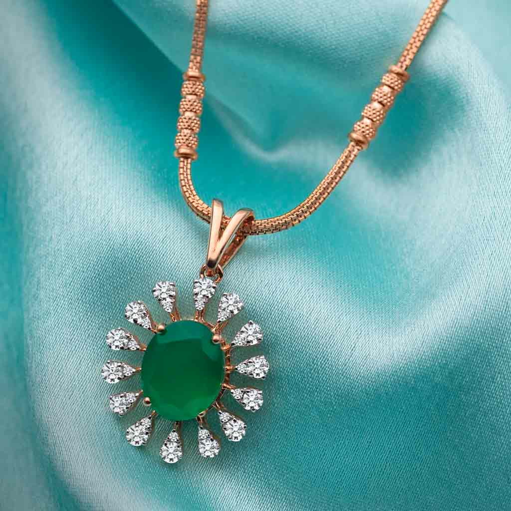 18k Real Diamond Necklace JGS-2303-08106