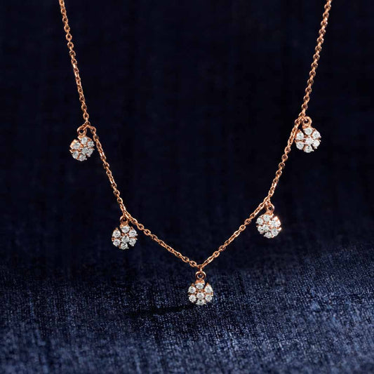 18k Real Diamond Necklace JGS-2303-08112