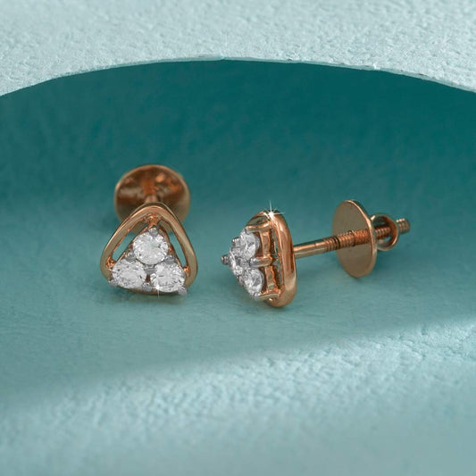 18k Real Diamond Earring JGS-2303-08121