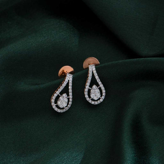 18k Real Diamond Earring JGS-2305-08318
