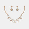 18k Gemstone Necklace Set JGS-2305-08364