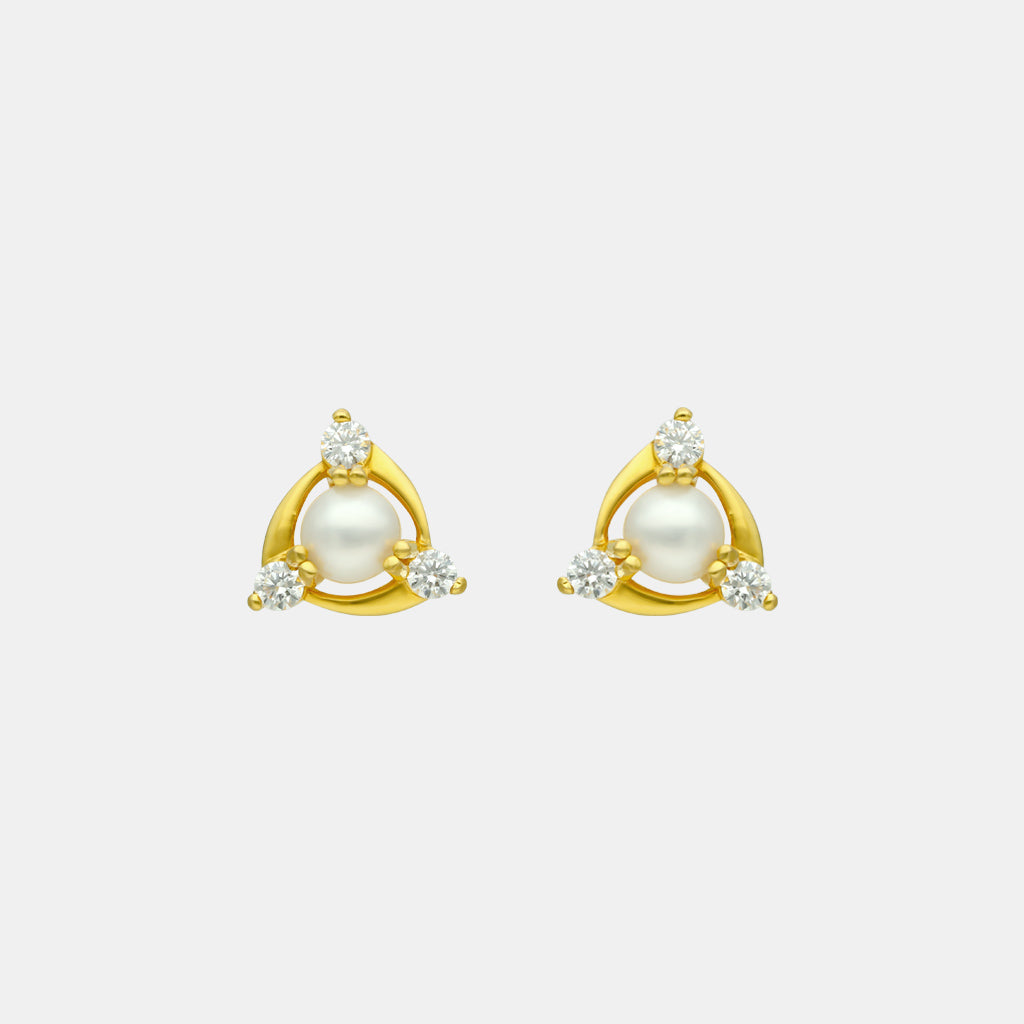 22k Pearl Earring JGS-2305-08416