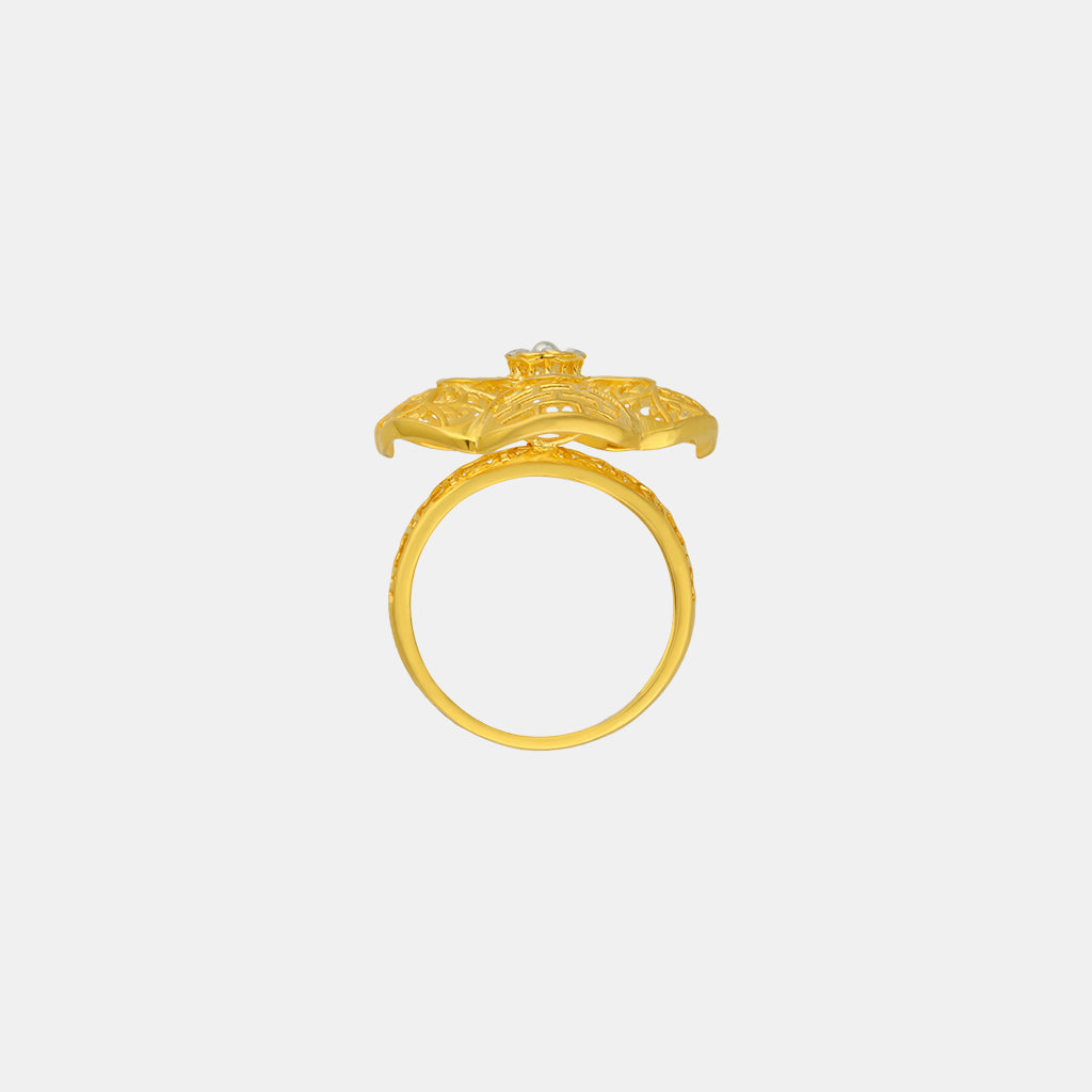 22k Plain Gold Ring JGT-2208-06901
