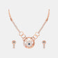 18k Gemstone Necklace Set JGT-2209-07302