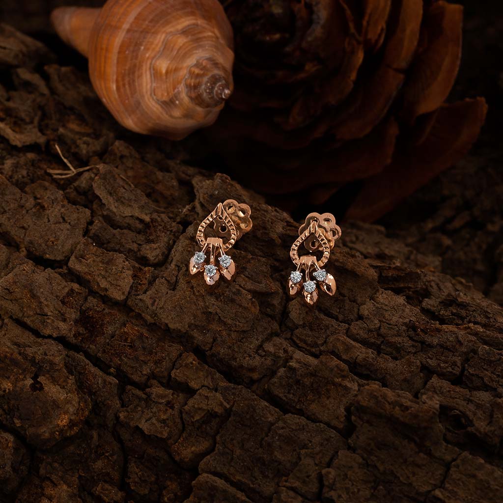 18k Real Diamond Earring JGX-1912-01305