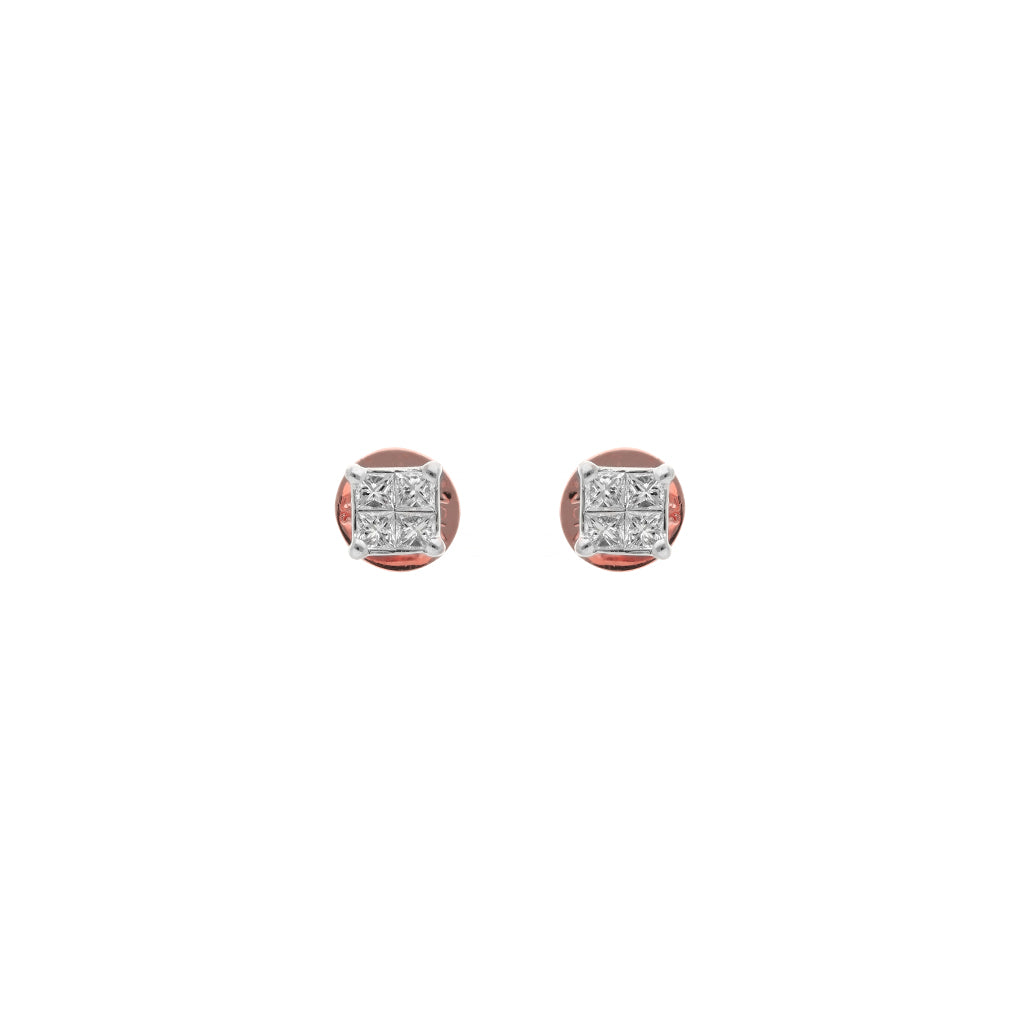 18k Real Diamond Earring JGX-2007-03090