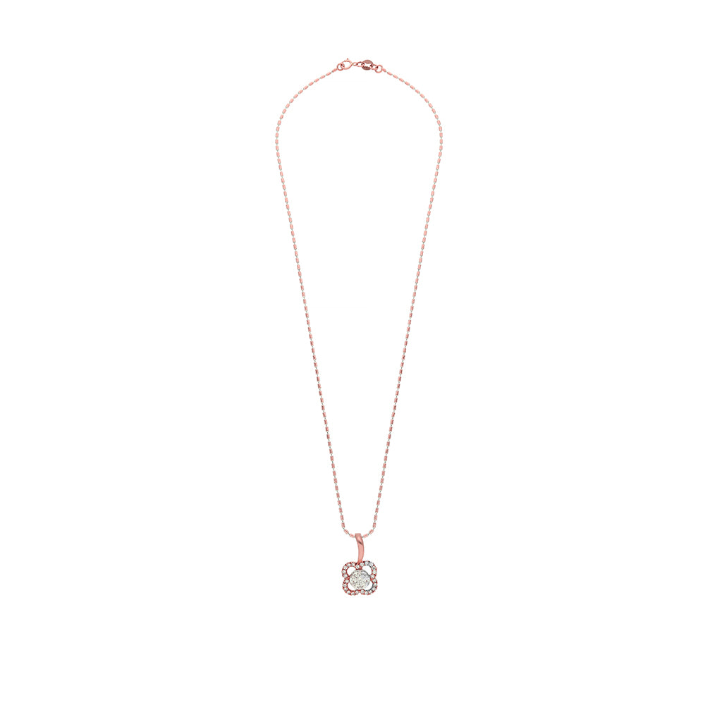 18k Real Diamond Necklace Set JGX-2007-03109