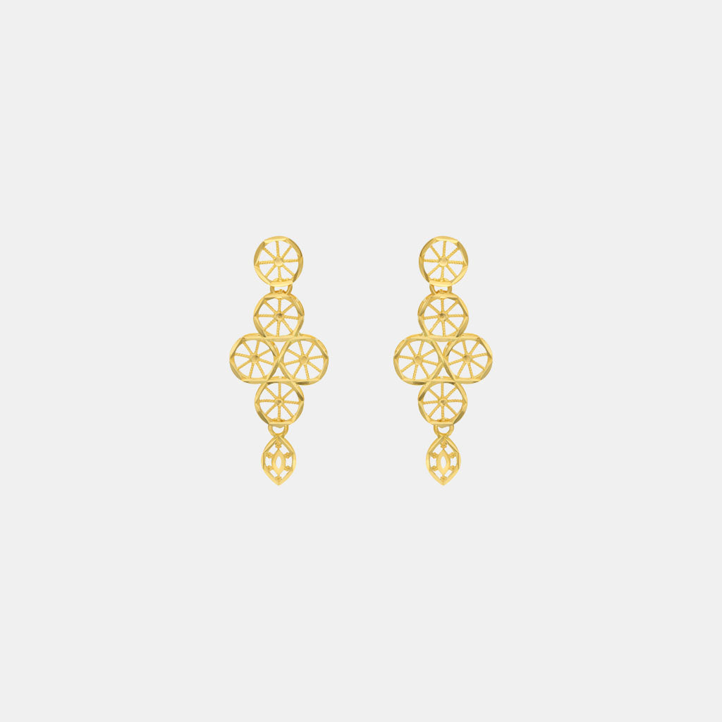 22k Plain Gold Earring JMC-2201-05398