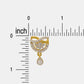 22k Gemstone Earring JMC-2212-07970