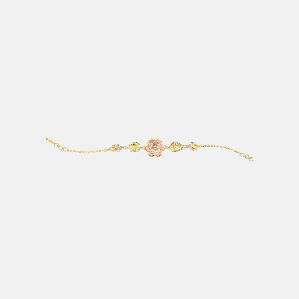 22k Plain Gold Bracelet JSG-2301-00096