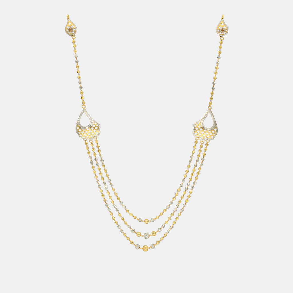 22k Plain Gold Necklace Set JSG-2302-00192